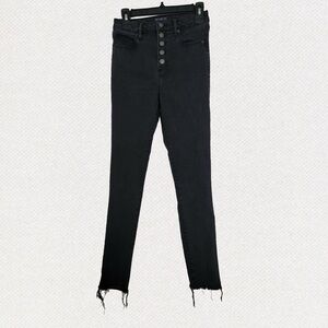 Abercrombie & Fitch | High Rise | Super Skinny | Ankle Jeans | Black | 25-short